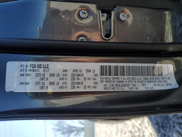 1C4PJMDB9JD525437 Jeep Cherokee Limited