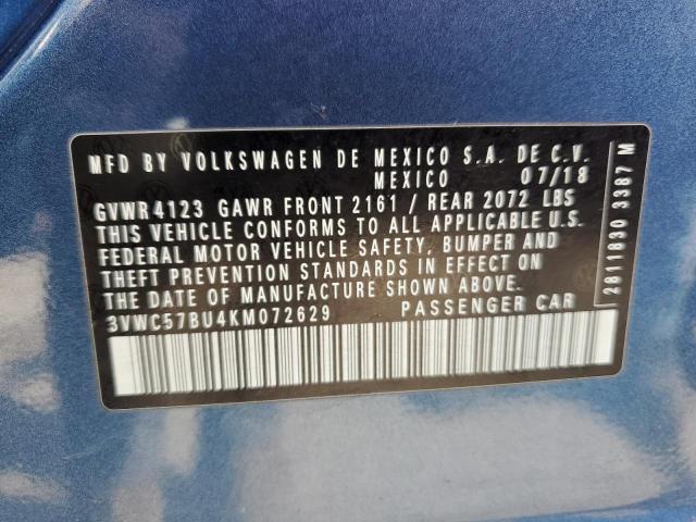 3VWC57BU4KM072629 Volkswagen JETTA S