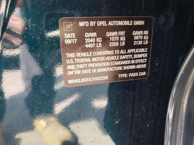 W04GL6SX4J1053258 Buick Regal Preferred