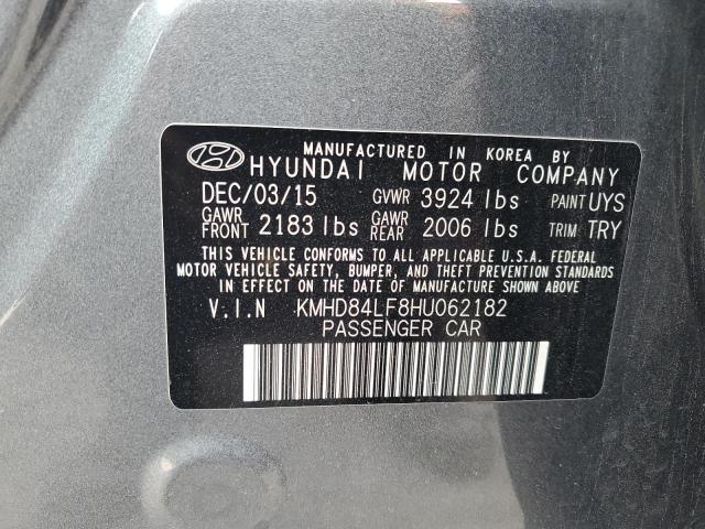 KMHD84LF8HU062182 Hyundai ELANTRA SE