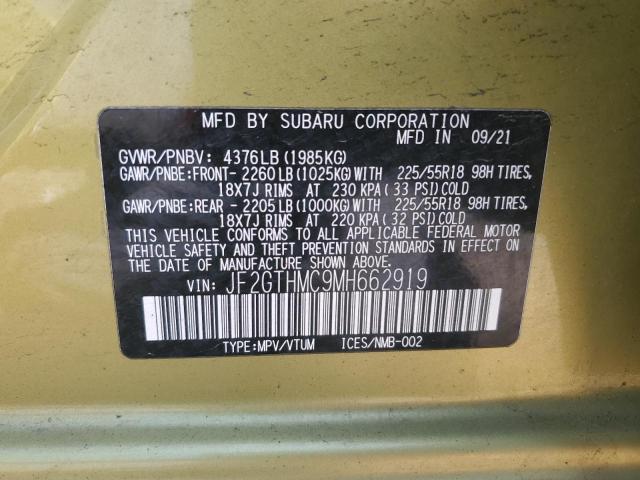 JF2GTHMC9MH662919 Subaru Crosstrek Limited