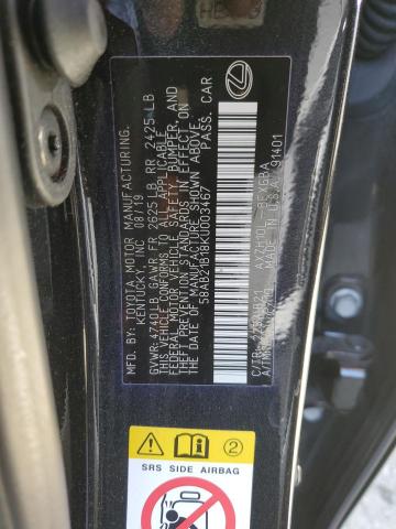 58AB21B18KU003467 Lexus ES 300H