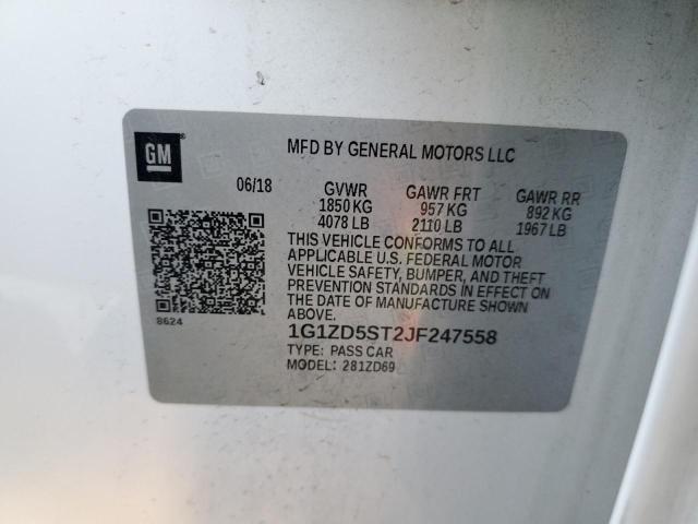 1G1ZD5ST2JF247558 Chevrolet MALIBU LT