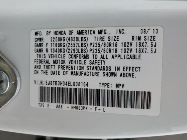 5J8TB3H34EL008164 Acura RDX