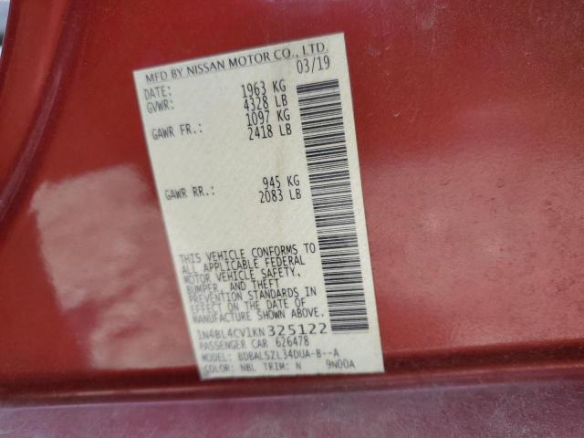 1N4BL4CV1KN325122 Nissan ALTIMA SR