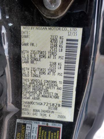 1N6BD0CTXGN725828 Nissan FRONTIER S
