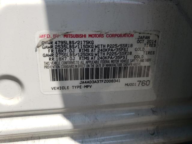 JA4AD3A37FZ008341 Mitsubishi Outlander Se