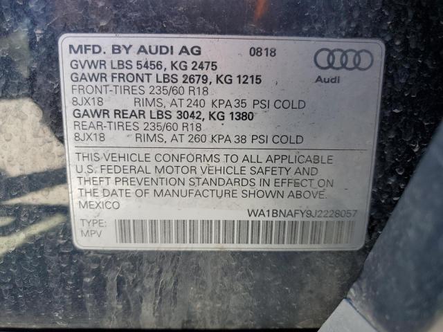 WA1BNAFY9J2228057 Audi Q5 Premium Plus