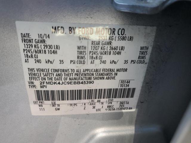 2FMDK4JC9EBB45390 Ford EDGE SEL