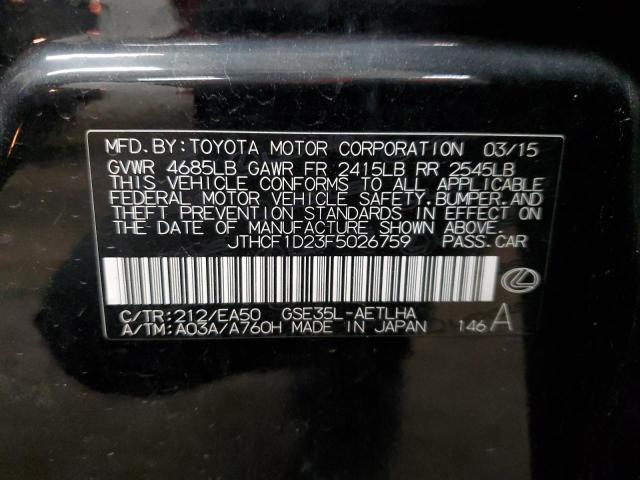 JTHCF1D23F5026759 Lexus IS 250