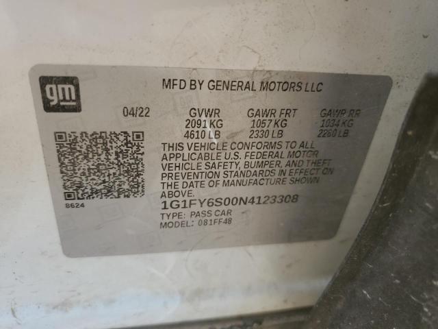 1G1FY6S00N4123308 Chevrolet Bolt Euv Lt