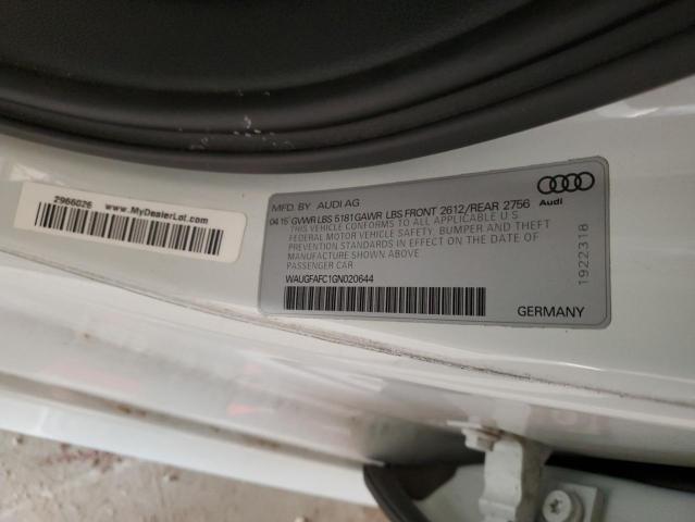 WAUGFAFC1GN020644 Audi A6 Premium Plus