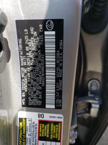 58ADZ1B14MU103542 Lexus Es 350 Base