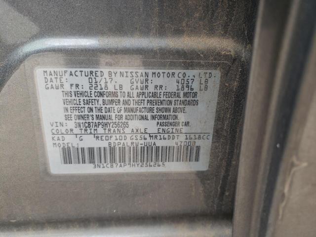 3N1CB7AP9HY256265 Nissan Sentra Sr Turbo