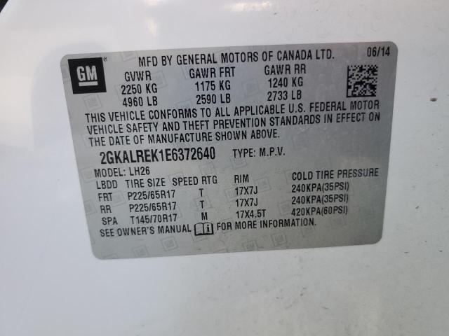 2GKALREK1E6372640 GMC Terrain Sle