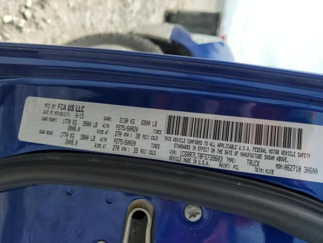 1C6RR7LT8FS739603 RAM 1500 Slt