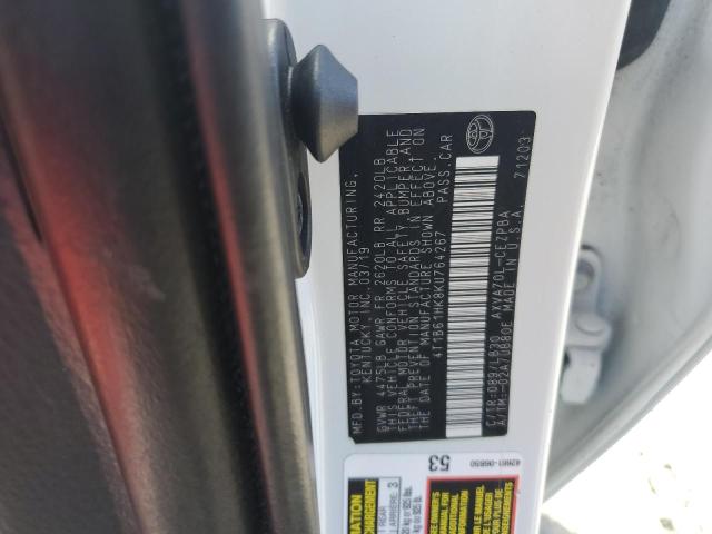 4T1B61HK8KU764267 Toyota CAMRY XSE