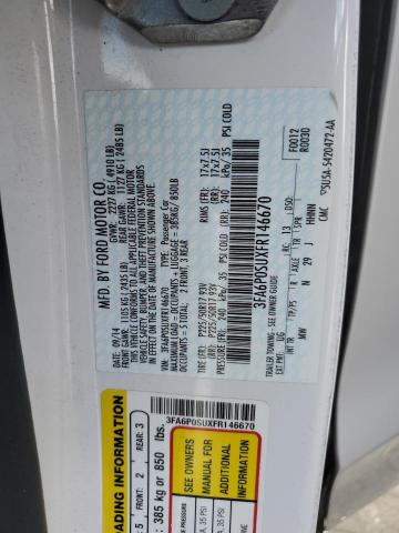 3FA6P0SUXFR146670 Ford Fusion Titanium Phev