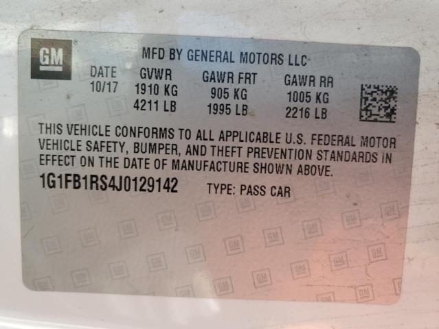 1G1FB1RS4J0129142 Chevrolet CAMARO LT