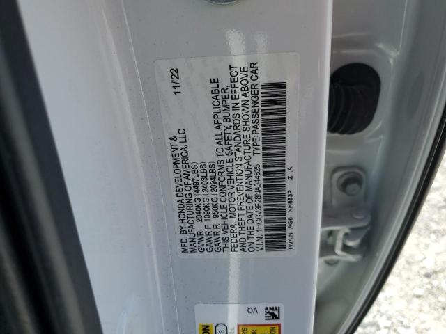 1HGCV3F28NA044825 Honda Accord Hybrid Sport