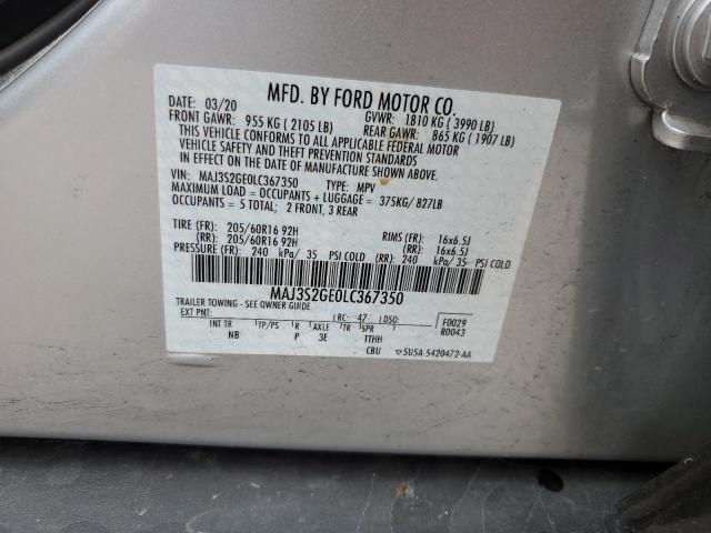 MAJ3S2GE0LC367350 Ford Ecosport Se