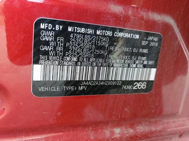 JA4AD2A34HZ009122 Mitsubishi Outlander Es