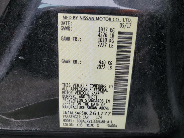1N4AL3AP5HC261777 Nissan ALTIMA 2.5