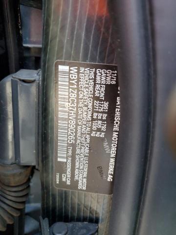 WBY1Z8C37HV890265 BMW I3 REX