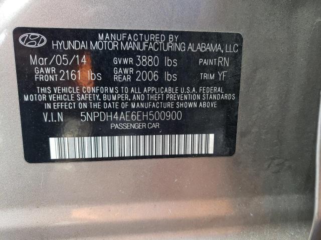 5NPDH4AE6EH500900 Hyundai ELANTRA SE
