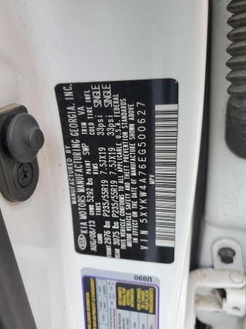 5XYKW4A76EG500627 KIA SORENTO SX