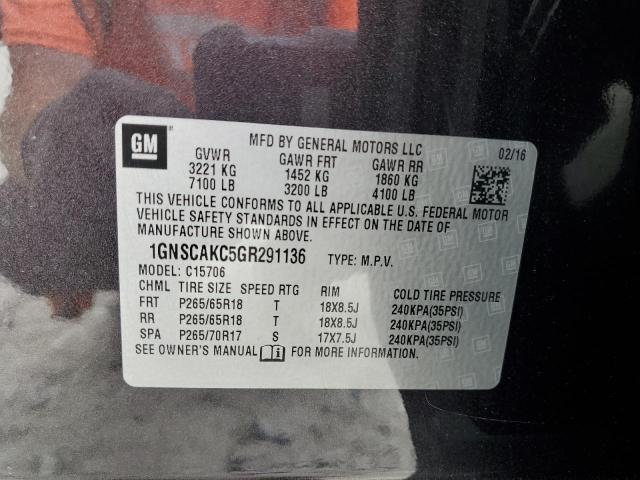 1GNSCAKC5GR291136 Chevrolet Tahoe C1500  Ls