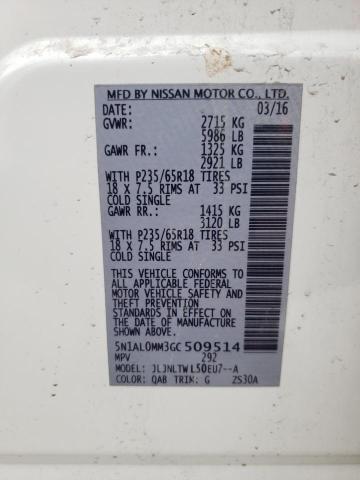 5N1AL0MM3GC509514 Infiniti QX60