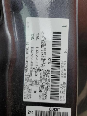 5TFDY5F10LX911982 Toyota Tundra Crewmax Sr5