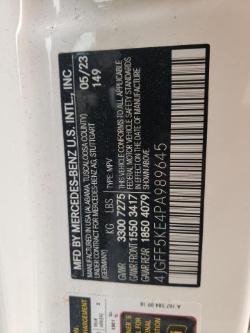 4JGFF5KE4PA989645 Mercedes-Benz Gls 450 4matic