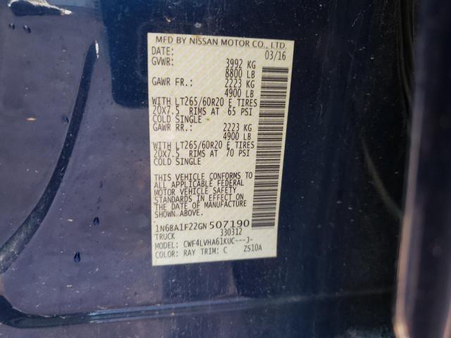 1N6BA1F22GN507190 Nissan Titan Xd Sl