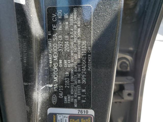 3KPF24AD6KE111336 KIA FORTE FE