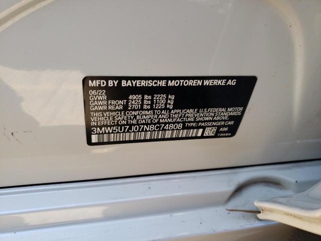 3MW5U7J07N8C74808 BMW M340I