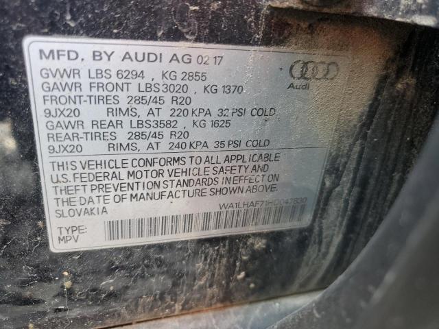 WA1LHAF71HD047830 Audi Q7 Premium Plus
