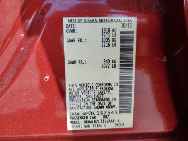 1N4AL3AP7EC157545 Nissan ALTIMA 2.5