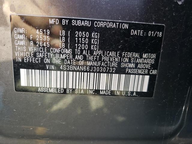 4S3BNAN66J3030732 Subaru Legacy 2.5i Limited