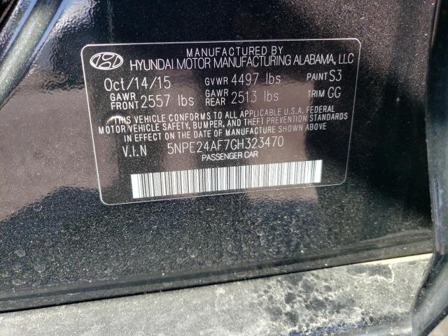 5NPE24AF7GH323470 Hyundai SONATA SE