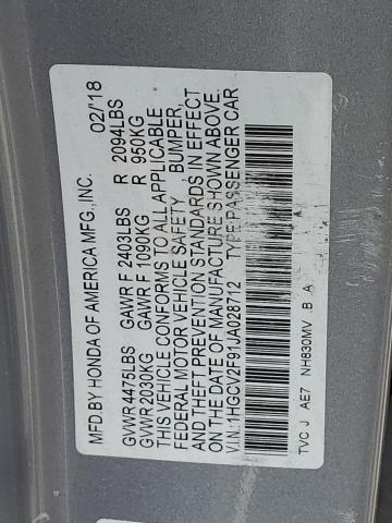 1HGCV2F91JA028712 Honda Accord Touring