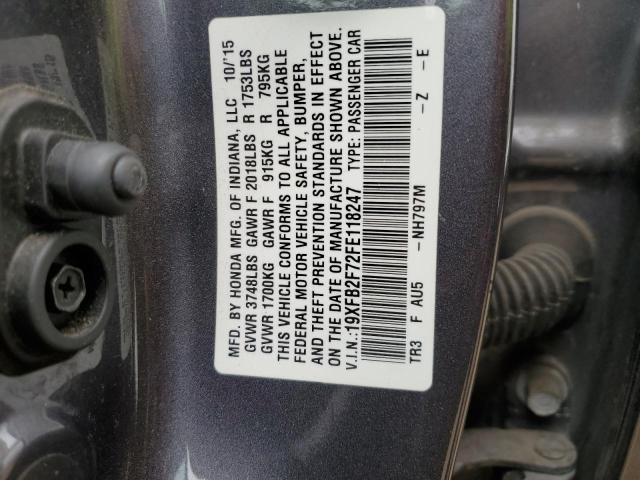 19XFB2F72FE118247 Honda CIVIC SE