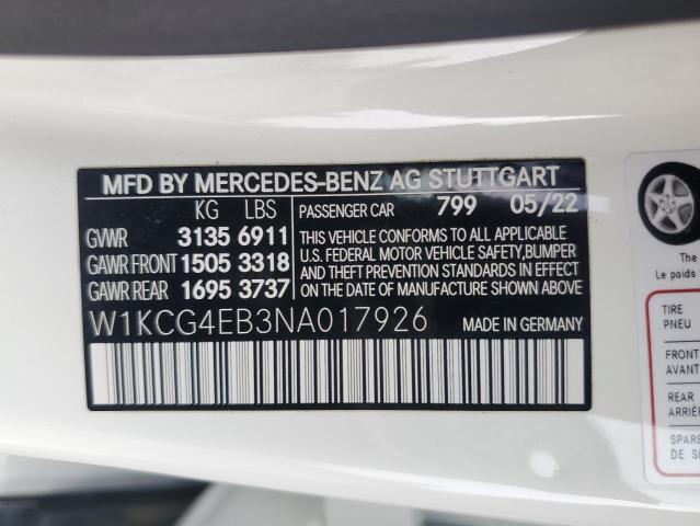 W1KCG4EB3NA017926 Mercedes-Benz Eqs Sedan 580 4matic