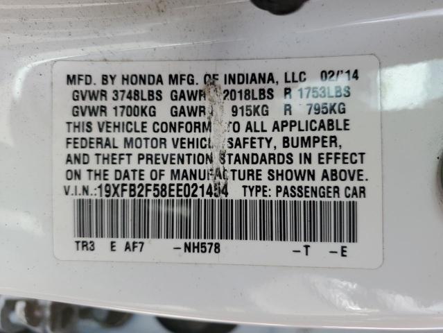 19XFB2F58EE021454 Honda Civic Lx