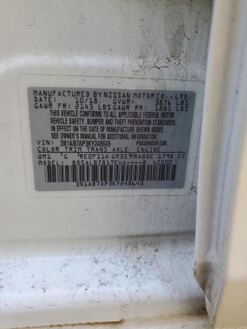 3N1AB7AP3KY248645 Nissan SENTRA S