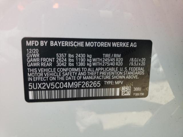 5UX2V5C04M9F26265 BMW X4 Xdrivem40i