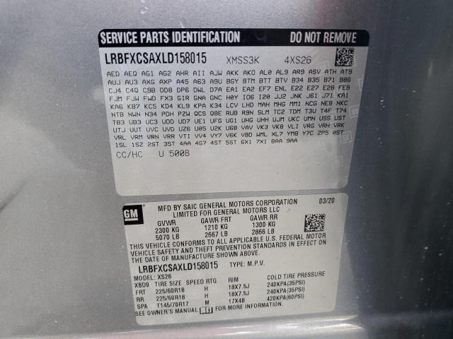 LRBFXCSAXLD158015 Buick Envision Essence
