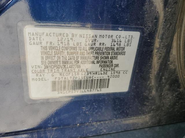 3N1CP5DV3LL487765 Nissan KICKS SR