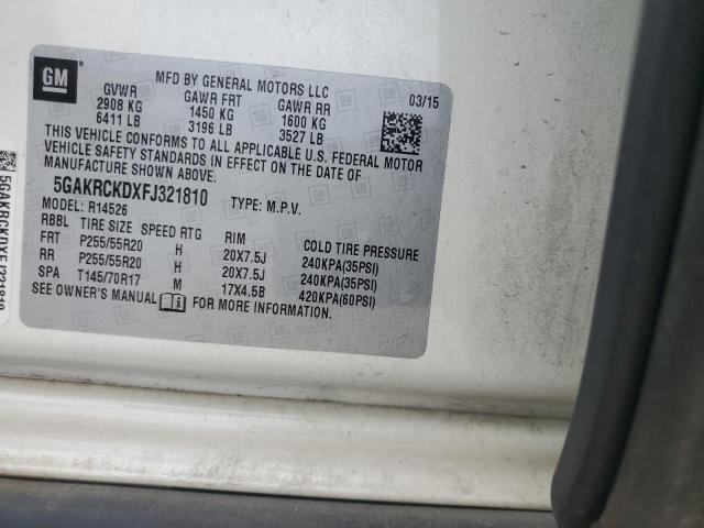 5GAKRCKDXFJ321810 Buick Enclave